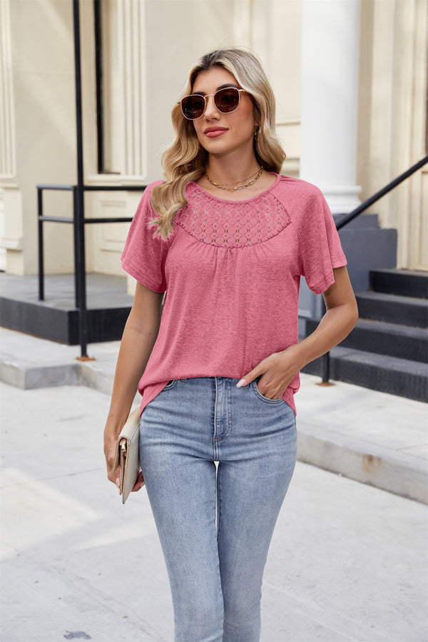 VEGA T-Shirts Short Sleeve V Neck Tees Tops for Women Fashion Trendy Lightweight Soft Casual Summer Outfits Clothes 2025