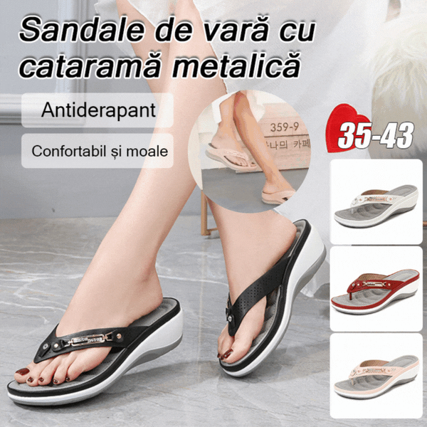 【30%OFF】【35-43】2025 New Style Sandals, Flip Flops, Women's Summer Wedge Slippers Plus Size