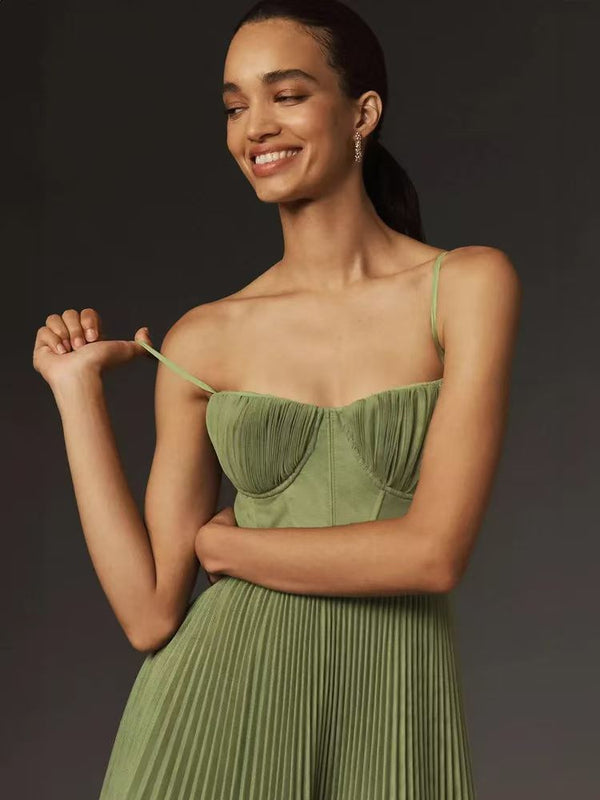 Evening Gown New Style Dress Sexy Camisole Backless Long Skirt Sleeveless Deep V Slim Bridesmaid Dress Dress for Women