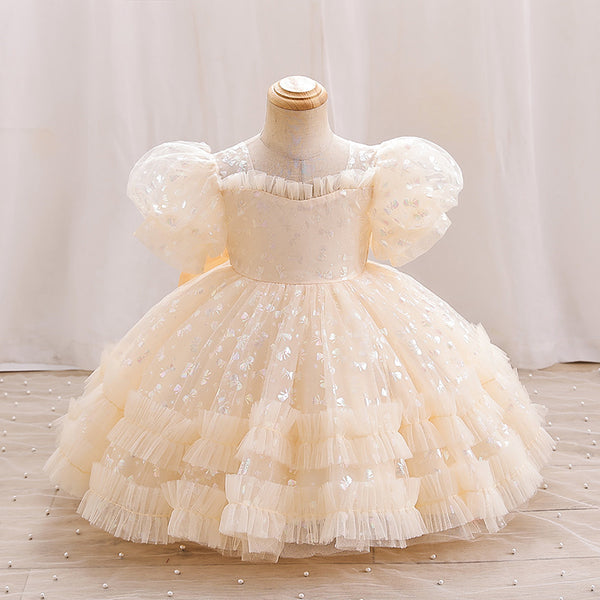 Girl Princess Dress for Girls Sparkly Sequin Tulle Princess Birthday Party Dress for Toddler Girls Prom Sneaker Ball Gown